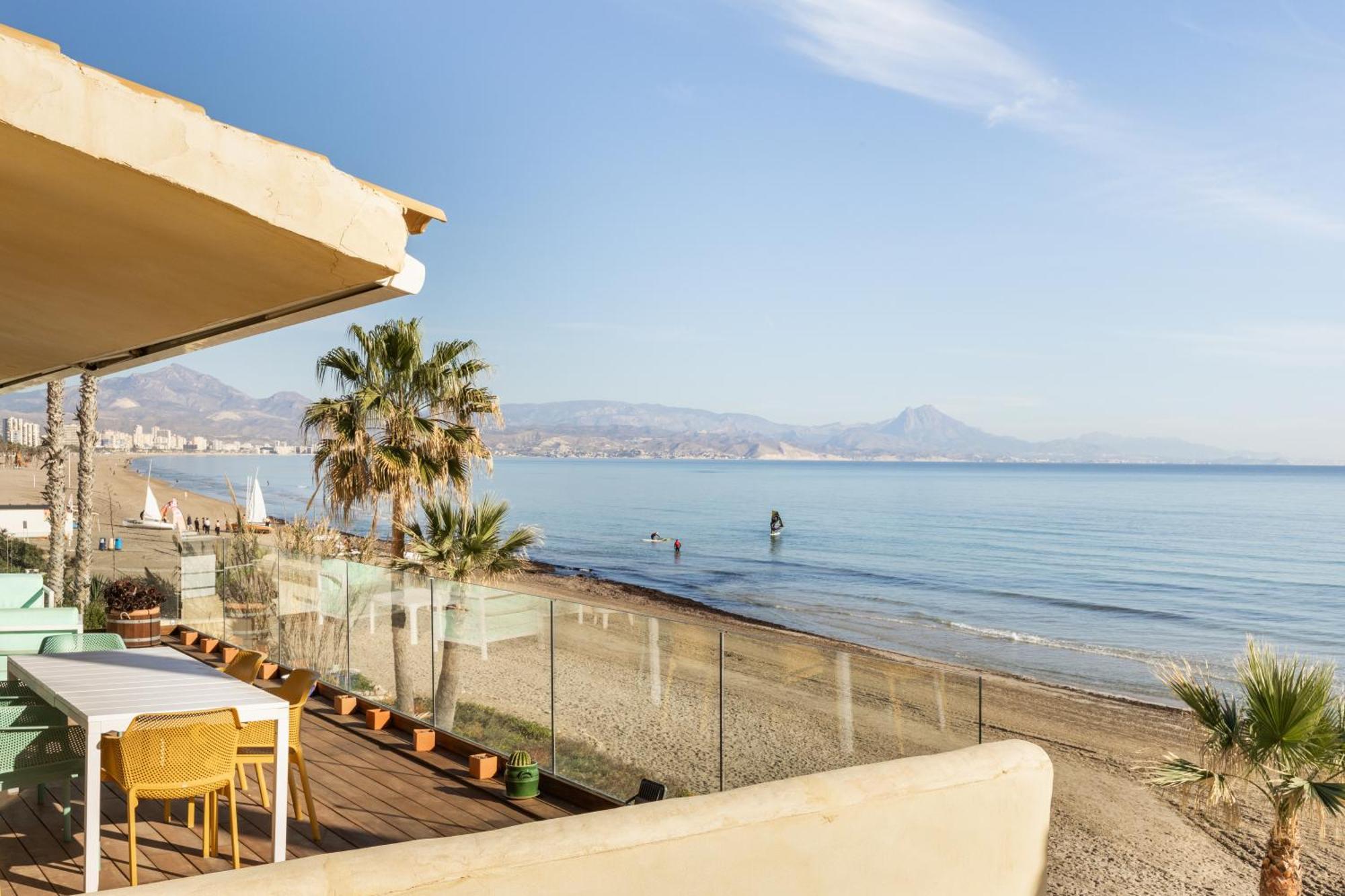 Maravilloso Apartamento Amanecer Cabo A Pie De Playa Y Mar En Chalet Roquetes Alicante Dış mekan fotoğraf