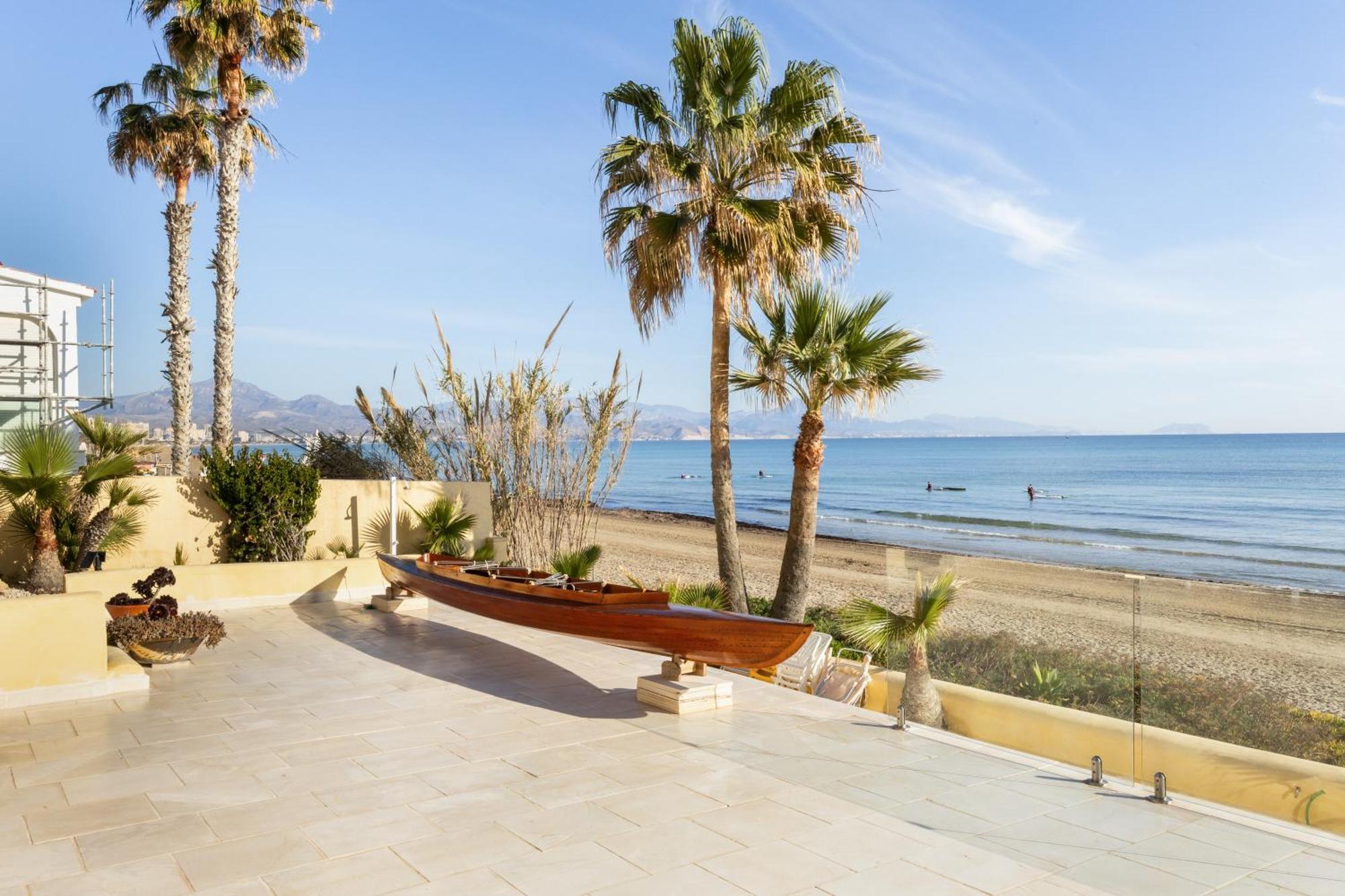 Maravilloso Apartamento Amanecer Cabo A Pie De Playa Y Mar En Chalet Roquetes Alicante Dış mekan fotoğraf